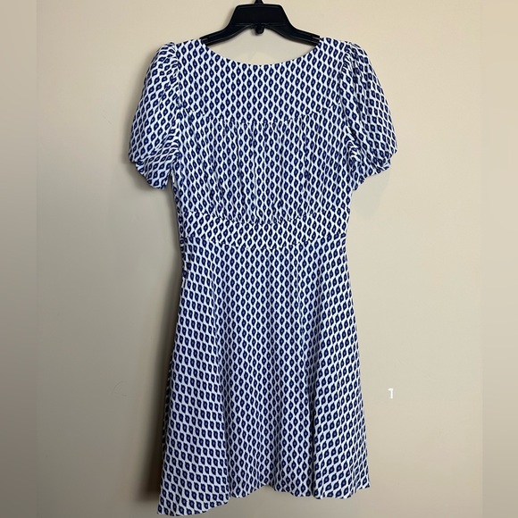A Loves A pattern blue and white dress - Picture 2 of 6